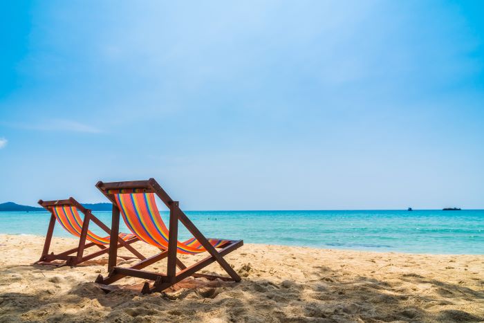 Two Chairs on Beach