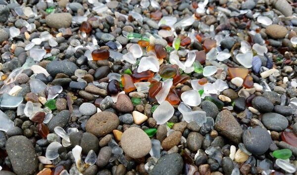 Glass Beach Closeup, CA